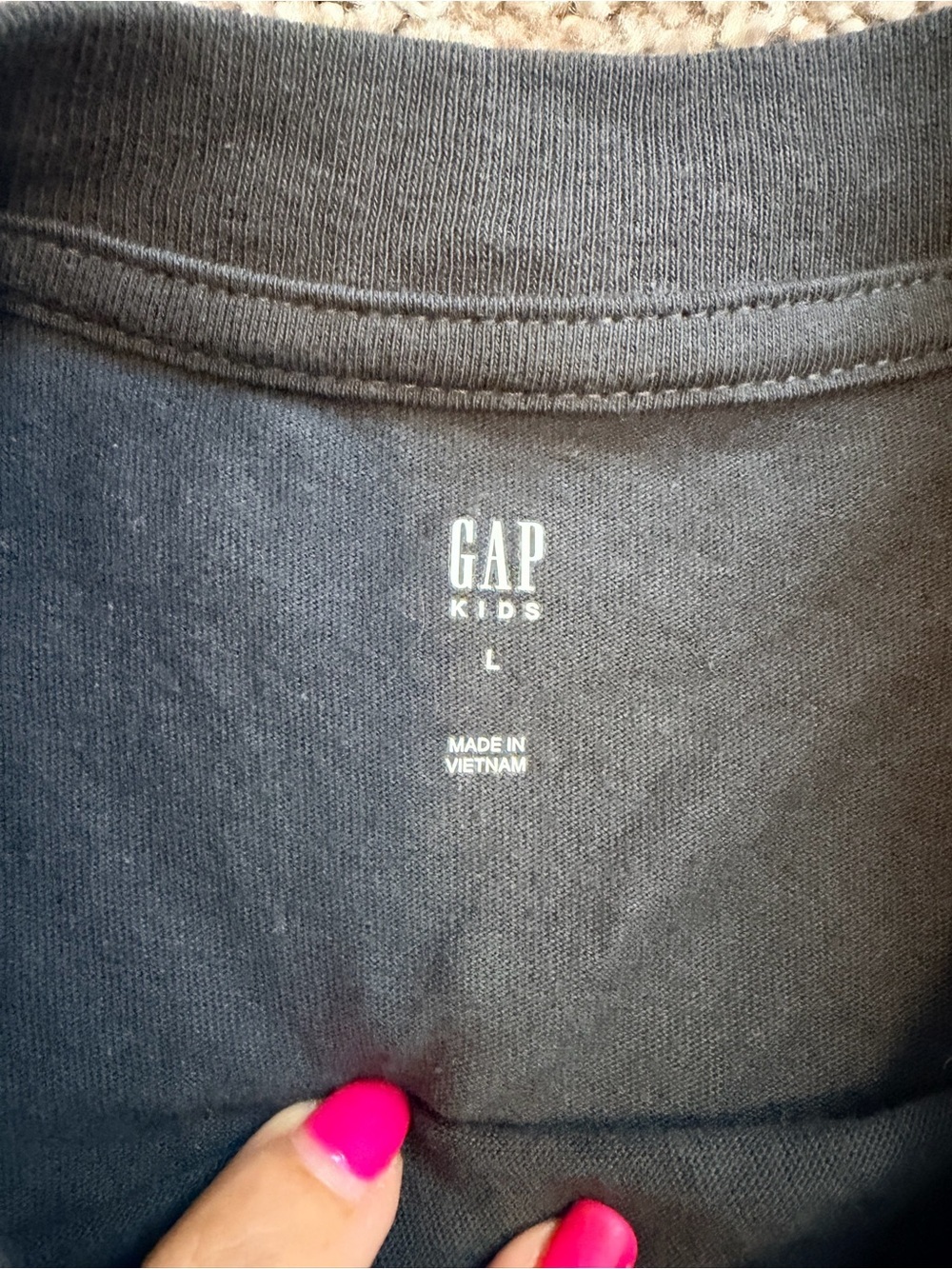 Gap girls long sleeve t shirt with crystal star appliqués size large gray - Picture 3 of 5